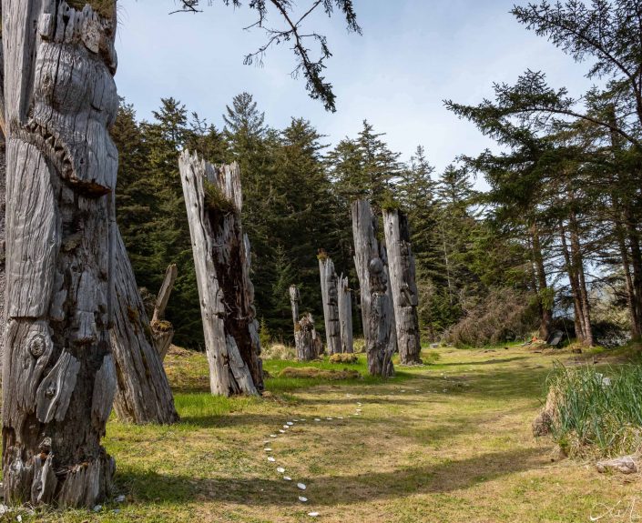 Best photo of Sgang Gwaay burial totem poles