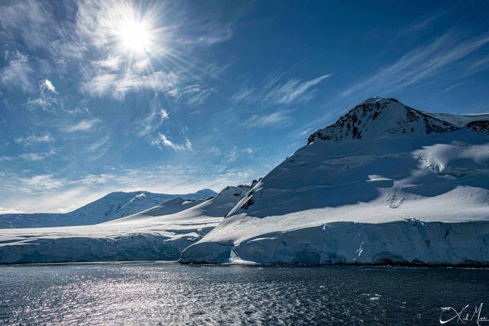 Best scenic photo of icy snow covered mountains near port Lockroy