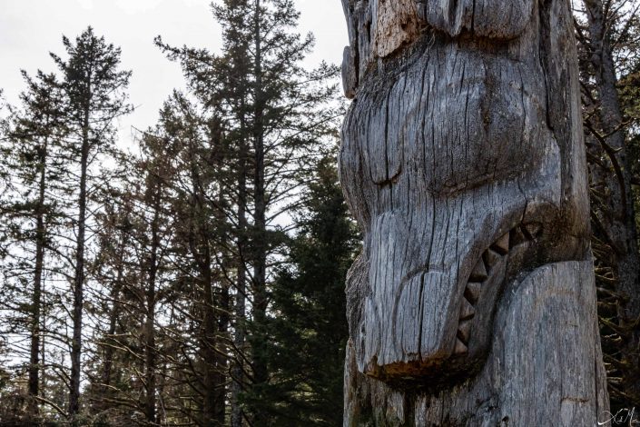 Best photo of Sgang Gwaay burial totem poles