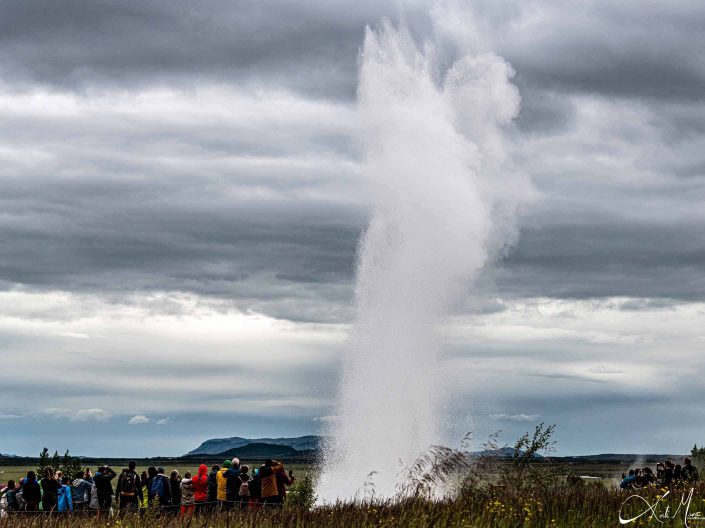 Best photo of Iceland's active Strokkur Geysir