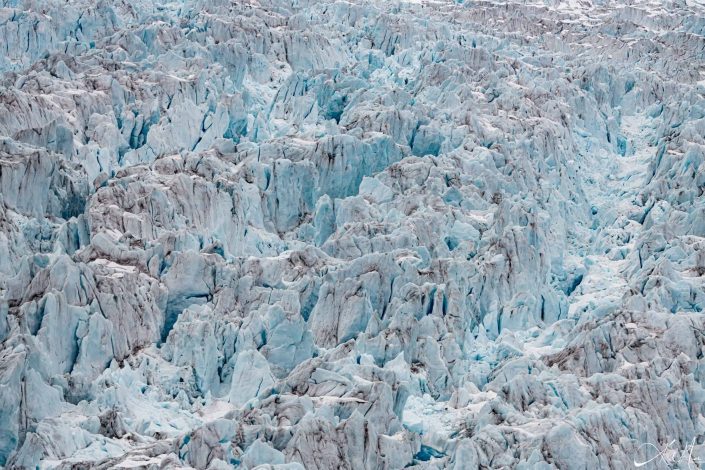 Best close-up photo of a glacier from top