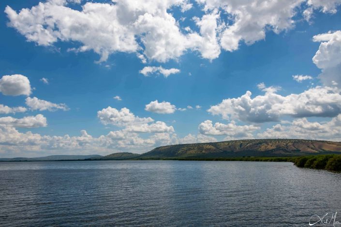 Scenic picture of a lake in Uganda